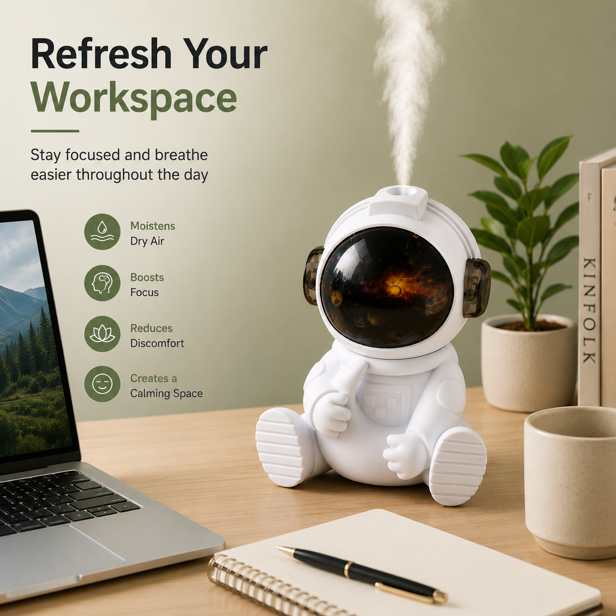 CosmoChill Astronaut Humidifier