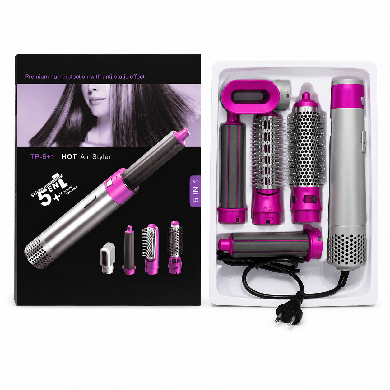 GlideStyle 5-in-1 Hair Styling Tool