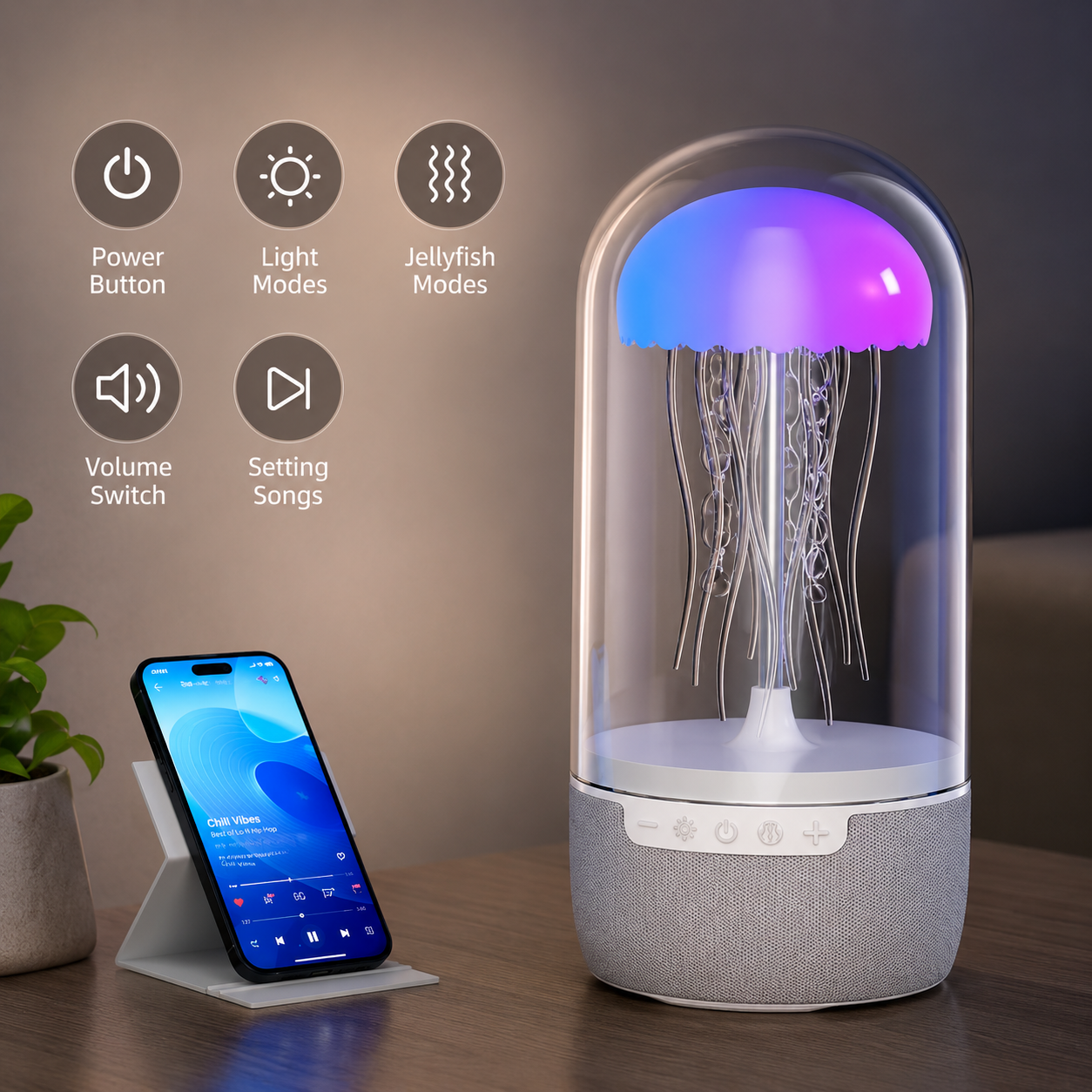 JellyGlow Colour-Changing Lamp