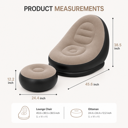 CloudLounge Inflatable Air Sofa and Couch
