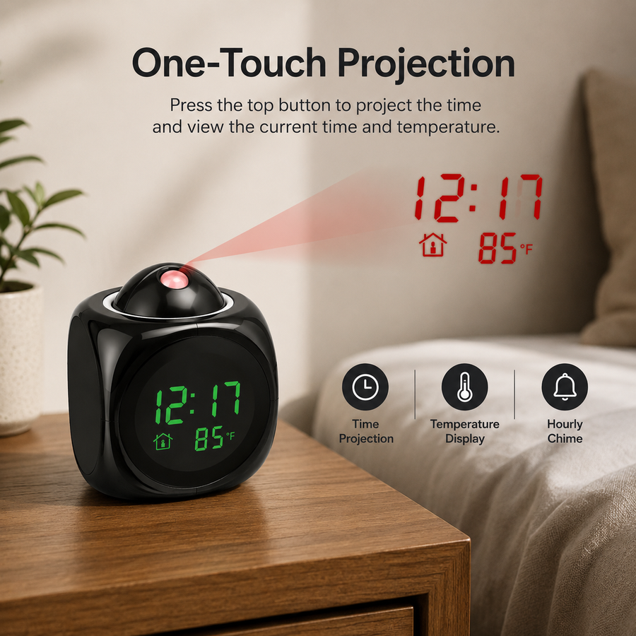 AuraBeam Smart Projection Clock