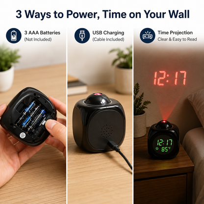 AuraBeam Smart Projection Clock
