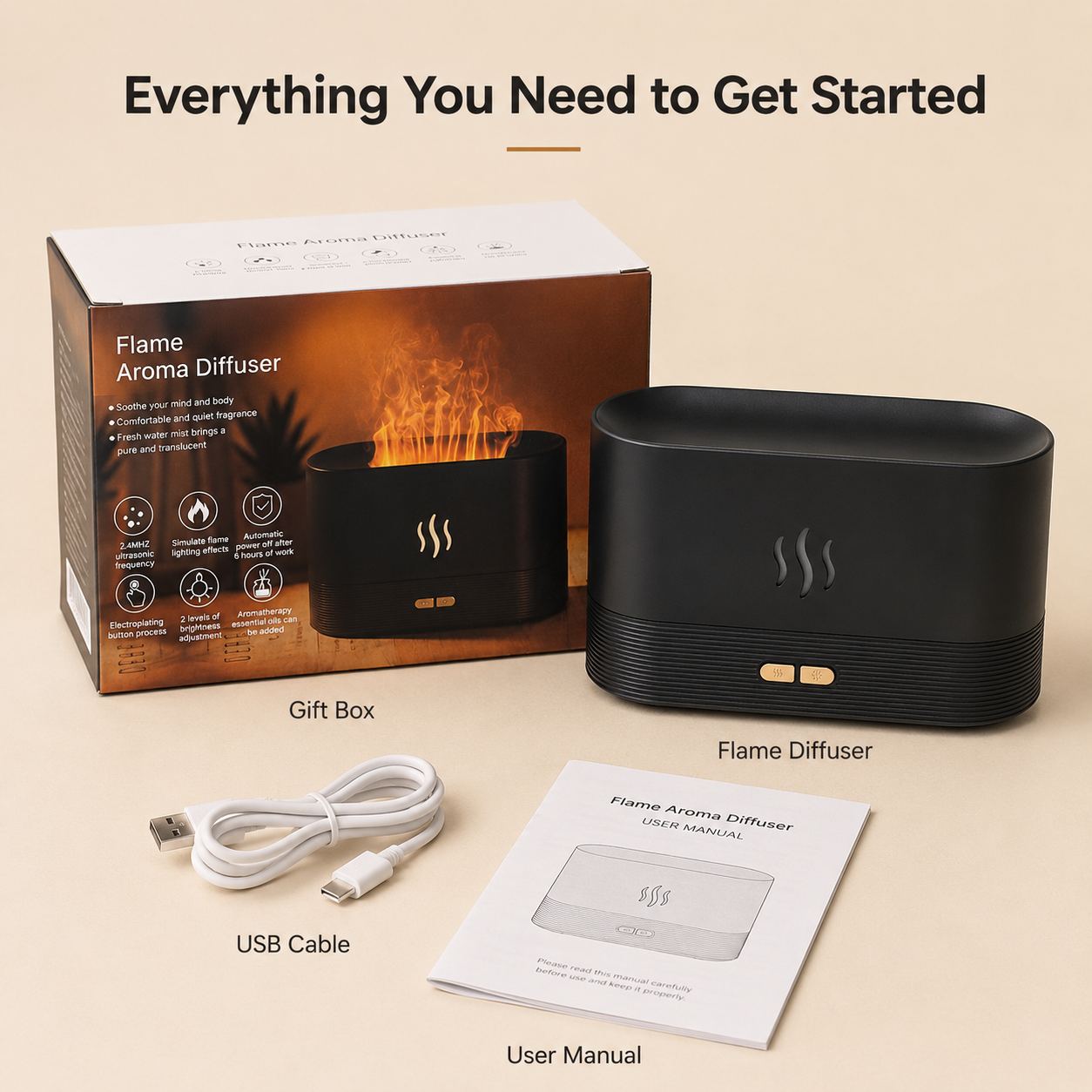 EmberGlow Flame Aroma Diffuser